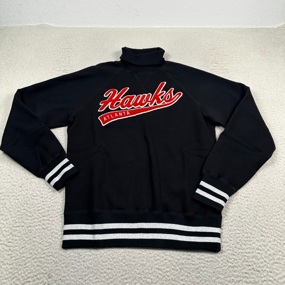 NWT Todd‎ Snyder X NBA Atlanta Hawks Sweater Men XS Pullover Turtleneck Black